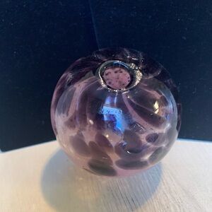 Elegant Blown Glass Purple Art